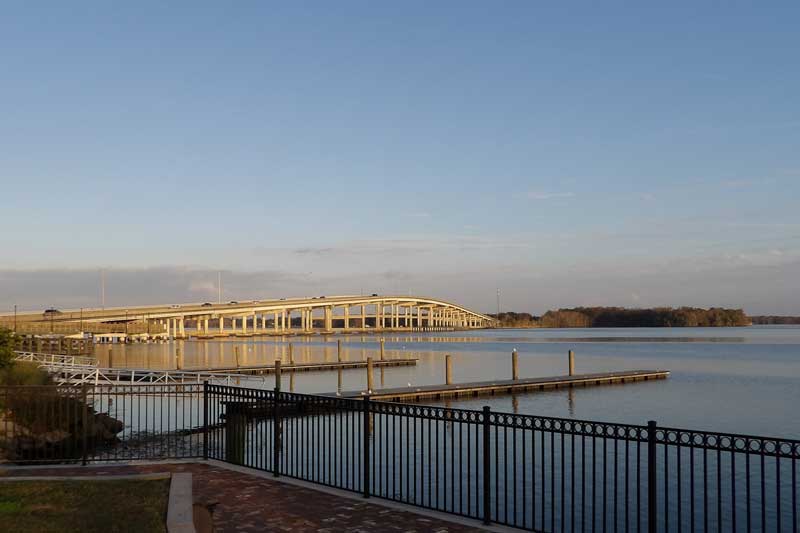 Bridge crossing St. Johns River in Palatka Florida